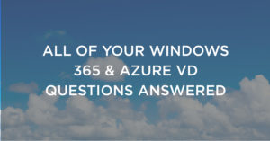 Windows 365 & Azure Questions